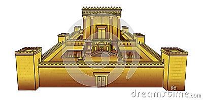 Temple of Jerusalem Stock Photo