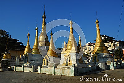 Temple in Kalor city in Myanmar. Stock Photo