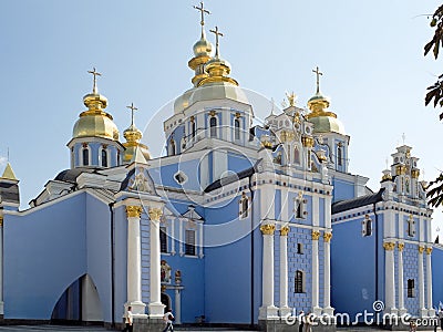 Temple in Kiev city. Stock Photo