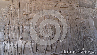 Temple of Kom Ombo. Kom Ombo is an agricultural town in Egypt famous for the Temple of Kom Ombo. It was originally an Egyptian Stock Photo