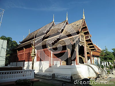 Temple in Lanna architecture , Thailand Northern style Stock Photo