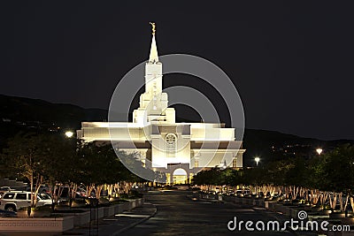 Temple of the Later Day Saints, Bountiful, Utah Stock Photo