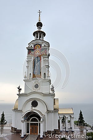 Temple-lighthouse of St. Nicholas the Wonderworker, Crimea Editorial Stock Photo