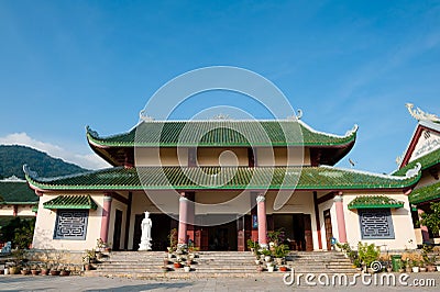 Temple Linh Ung Pagoda Vietnam Stock Photo