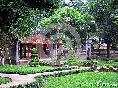 Temple of literature Stock Photo