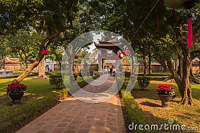 Temple of Literature Editorial Stock Photo