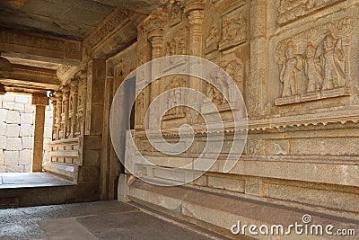 Hazara Ramachandra Temple, Hampi, near Hospete, Karnataka, India Editorial Stock Photo