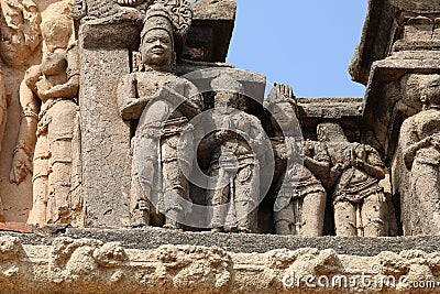 Hazara Ramachandra Temple, Hampi, near Hospete, Karnataka, India Stock Photo