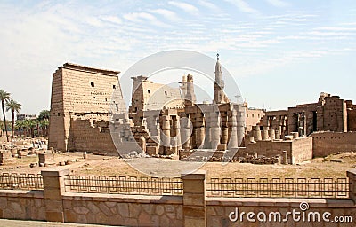 The temple of Luxor Stock Photo