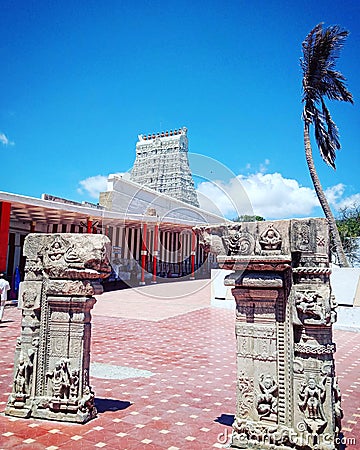 Temple meets beach Editorial Stock Photo