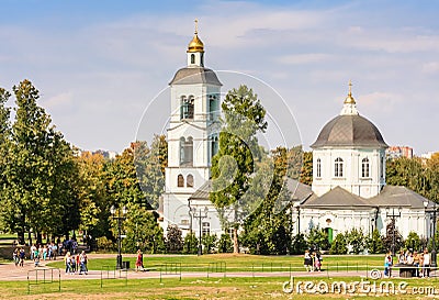 Temple of the Mother of God Life-Giving Spring. Tsaritsyno Editorial Stock Photo