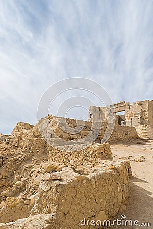 Temple of the Oracle of Amun in the old Town of Siwa oasis in Egypt Stock Photo