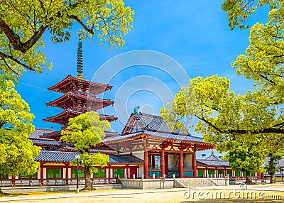 Temple in Osaka Stock Photo