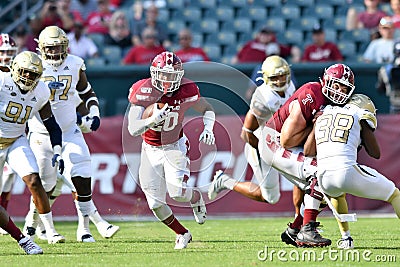 2019 NCAA Football - Georgia Tech at Temple Editorial Stock Photo