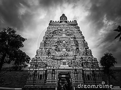 Temple phonography in trichy India Stock Photo