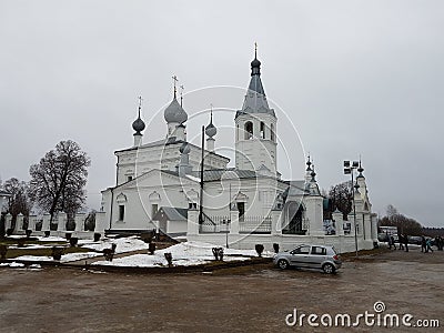 The temple of the prelate John Chrysostom in Godenovo in whom the wonder-working cross is stored Stock Photo