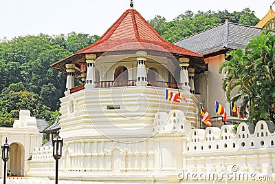 Temple of the Sacred Tooth Relic, Kandy, Sri Lanka Stock Photo