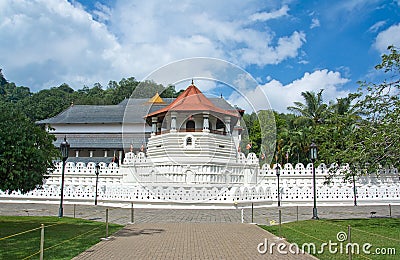 Temple Of The Sacred Tooth Relic, Kandy Sri Lanka Stock Photo