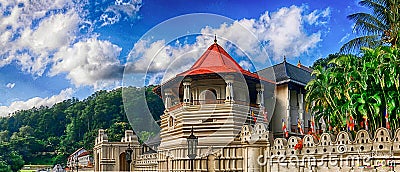Temple Of The Sacred Tooth Relic, Kandy Sri Lanka Stock Photo
