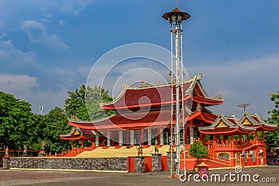 Temple of Sam Poo Kong in Central Java, Indonesia. Stock Photo