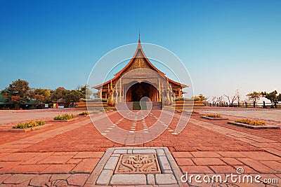 Temple Sirindhorn wararam Stock Photo