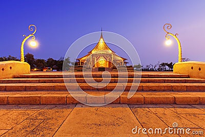 Temple Sirindhorn Wararam Stock Photo