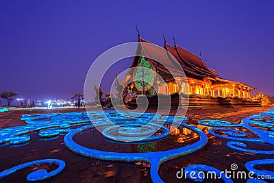 Temple Sirindhorn Wararam Stock Photo