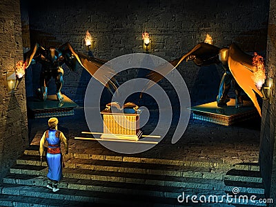 Into the temple of Solomon Stock Photo