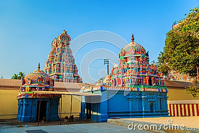 Temple of Sri Ranganathaswamy in Trichy. Stock Photo