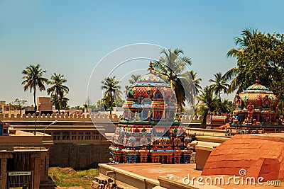 Temple of Sri Ranganathaswamy in Trichy. Stock Photo