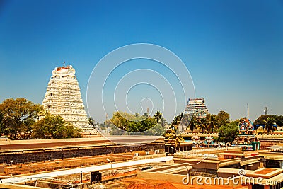 Temple of Sri Ranganathaswamy in Trichy. Stock Photo