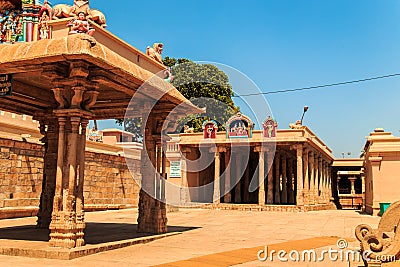 Temple of Sri Ranganathaswamy in Trichy. Stock Photo