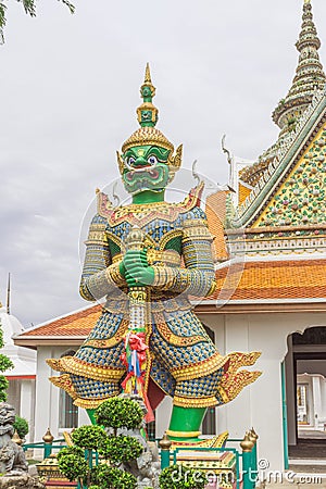 Temple thai or Wat Arun Stock Photo