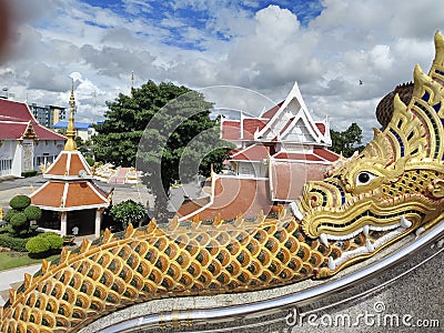 temple, thailand, buddism, sky, clound, blue, tree, Stock Photo