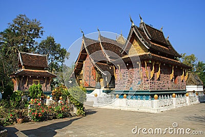 Temple Xieng Thong Stock Photo