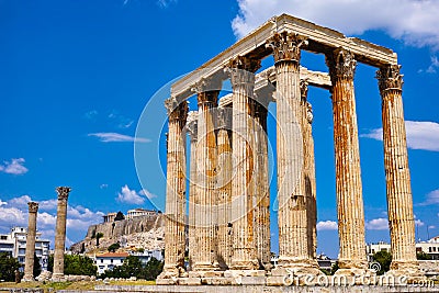 Temple of Zeus, Olympia, Greece Stock Photo