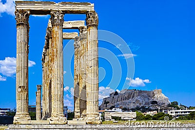 Temple of Zeus, Olympia, Greece Stock Photo