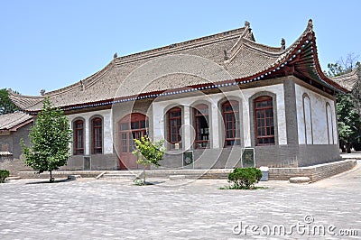 Temple at Zhou Mausoleum Stock Photo