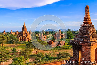 Temples in Bagan, Myanmar Stock Photo