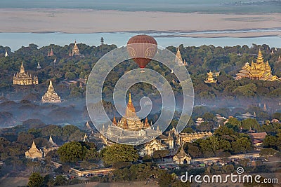 Temples of Bagan - Myanmar (Burma) Editorial Stock Photo