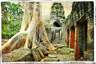 Temples of Cambodia Stock Photo