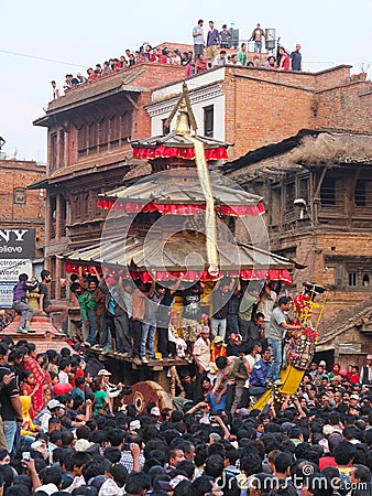 Temples and Festivals, Nepal Editorial Stock Photo