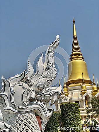 Temples in the provinces of Thailand Stock Photo