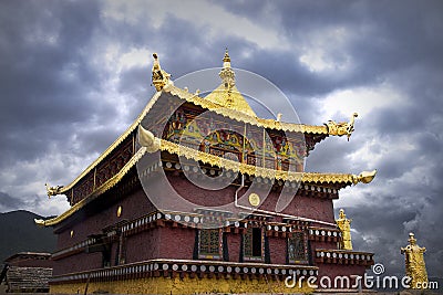 Temples in Tibet Stock Photo