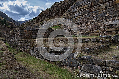 Templo de Chavin de Huantar Stock Photo