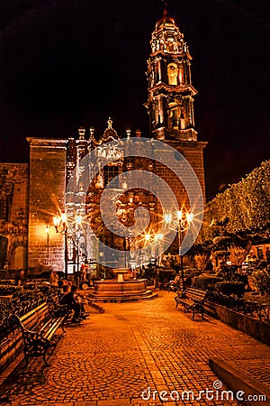 Templo de San Francisco Church San Miguel de Allende Mexico Stock Photo