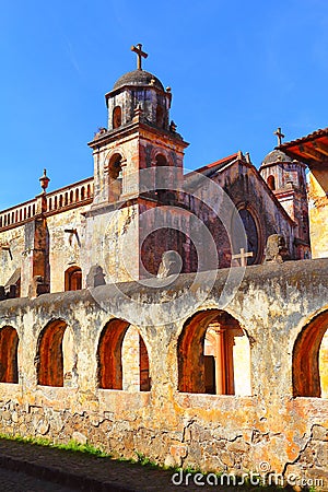 Sagrario church in patzcuaro michoacan, mexico Stock Photo