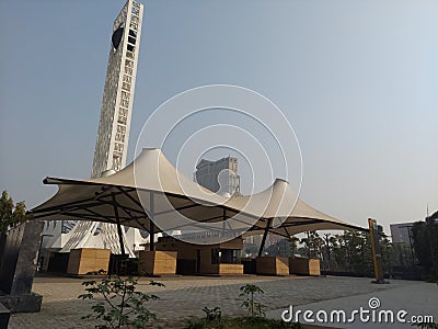 Temporary tent at Milanmela ,Calcutta for exhibition Editorial Stock Photo
