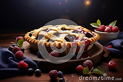 Tempting tableau a chilled glass of milk on the table Stock Photo