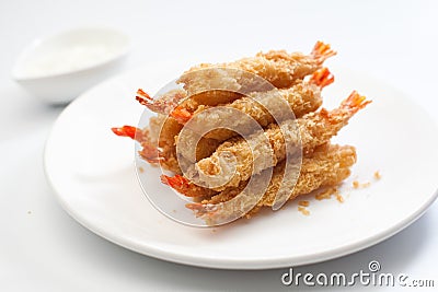 Tempura Prawn Stock Photo